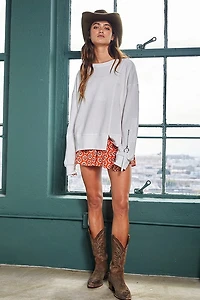 White O-Ring Sweatshirt