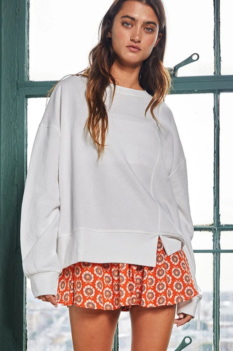 White O-Ring Sweatshirt