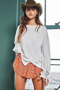 White O-Ring Sweatshirt
