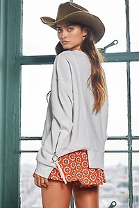 White O-Ring Sweatshirt