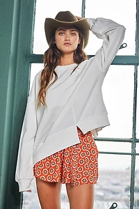 White O-Ring Sweatshirt