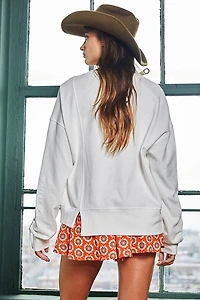 White O-Ring Sweatshirt