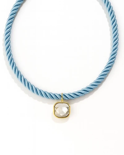 Necklace Tailyn Rope Light Blue