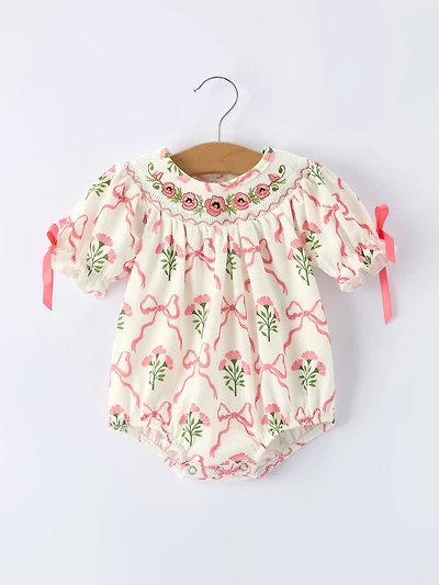 Spring Floral Baby Girls Romper