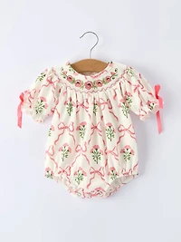 Spring Floral Baby Girls Romper