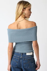 Dusty Blue Veena Top