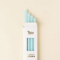 Blue Tumbler Straw Set