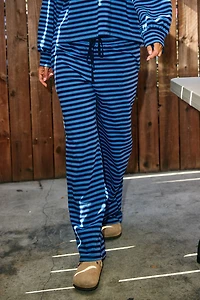 Navy Striped Pants