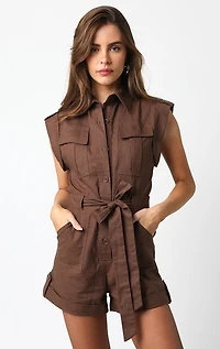 Brown Juno Romper
