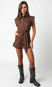 Brown Juno Romper