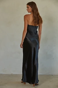 Black Satin Tube Top