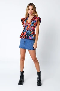 Jamie Lt Denim Skirt