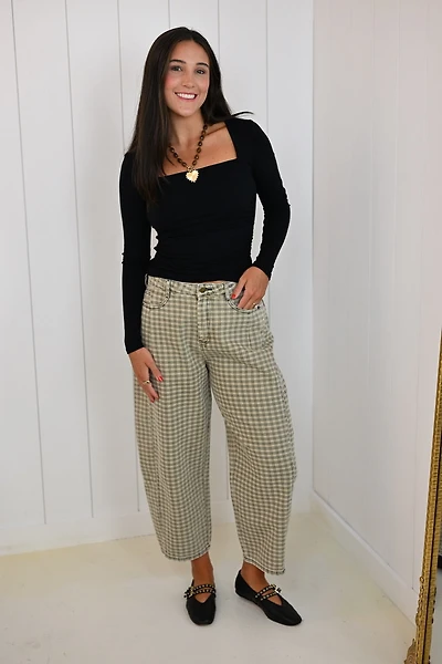 Black Ruched Long Sleeve