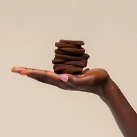 Recycled Fabric Seamless Hair Elastics 20pc Set - Chocolate