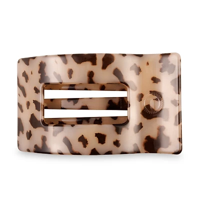 Flat Rectangle Hair Clip | Large | Blonde Tortoise