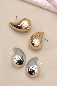 GRACEFUL LIGHTWEIGHT TEARDROP EARRINGS | 80E1961: GOLD