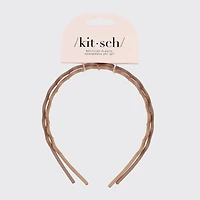 Recycled Plastic Zig Zag Headband 2pc - Neutral