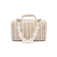 Cream Everly Evening Bag