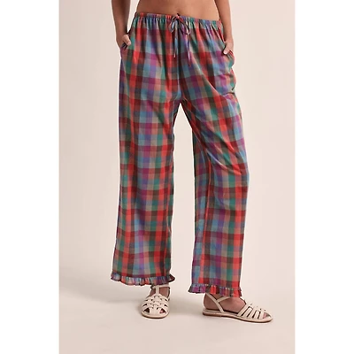 Multicolor Plaid Pants