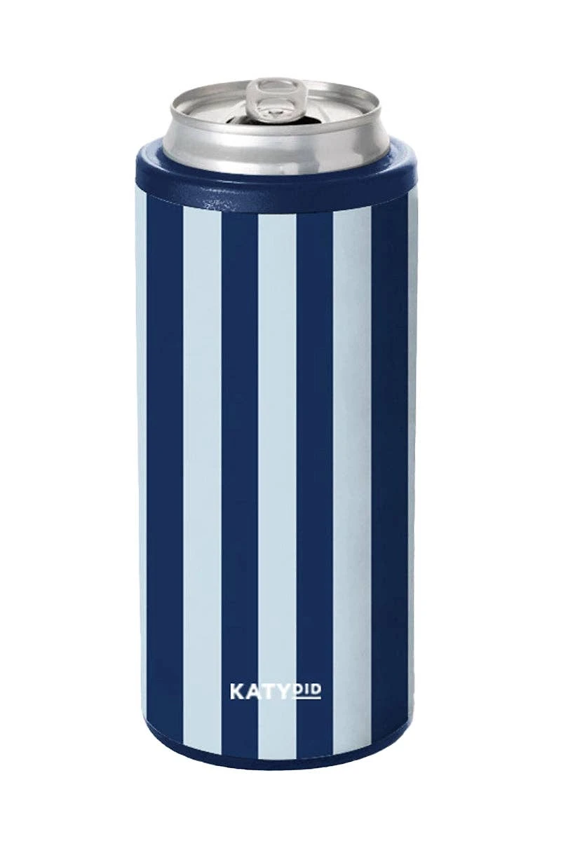 Light Blue and Navy Can Insulator