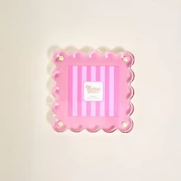 Acrylic Picture Frame–Blush Pink Stripes