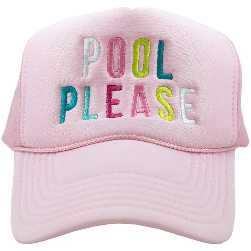Pink Pool Please Trucker Hat