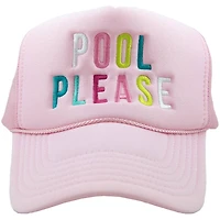 Pink Pool Please Trucker Hat