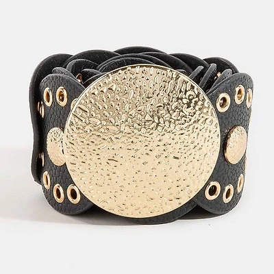 Faux Leather Link Belt