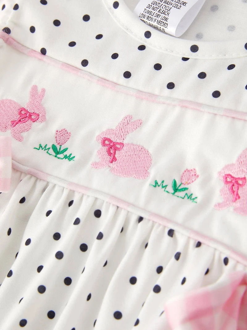 Easter Bunny Smocking Romper