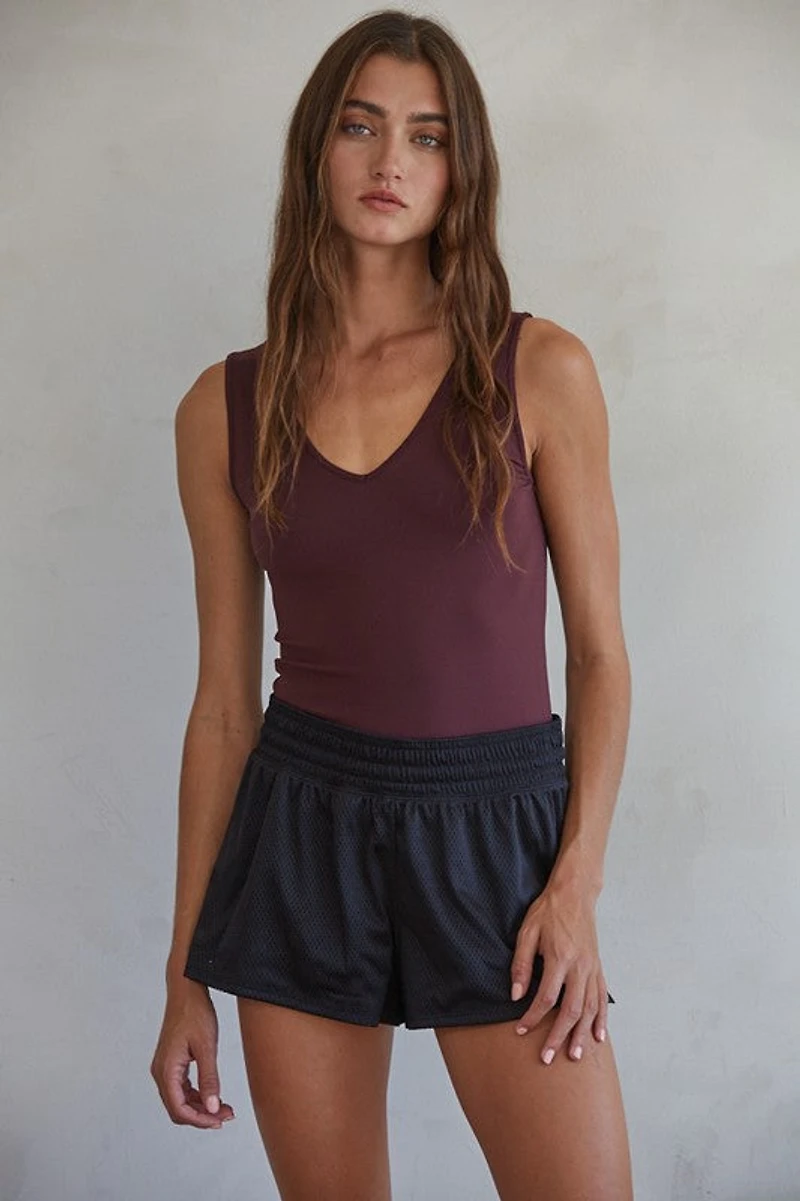 Burgundy Talk Later Tank