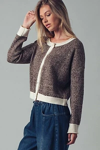 Soft Knit Button-front Sweater Cardigan For Women