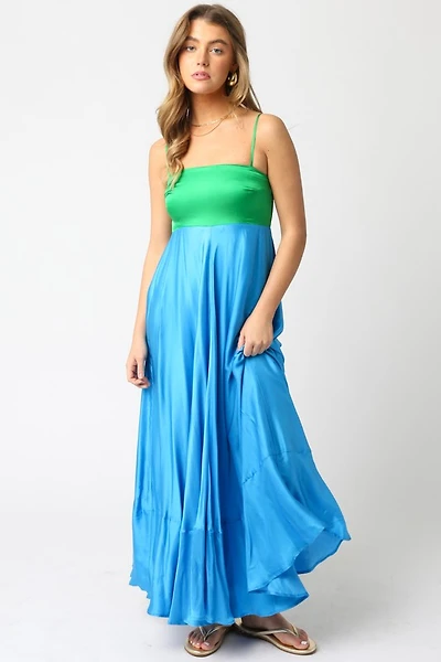 Blue & Green Savanah Dress