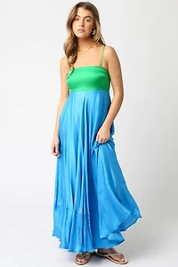 Blue & Green Savanah Dress