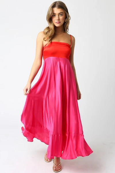 Red & Pink Savanah Dress