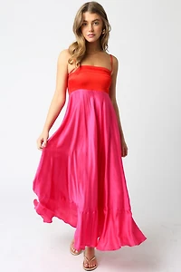 Red & Pink Savanah Dress