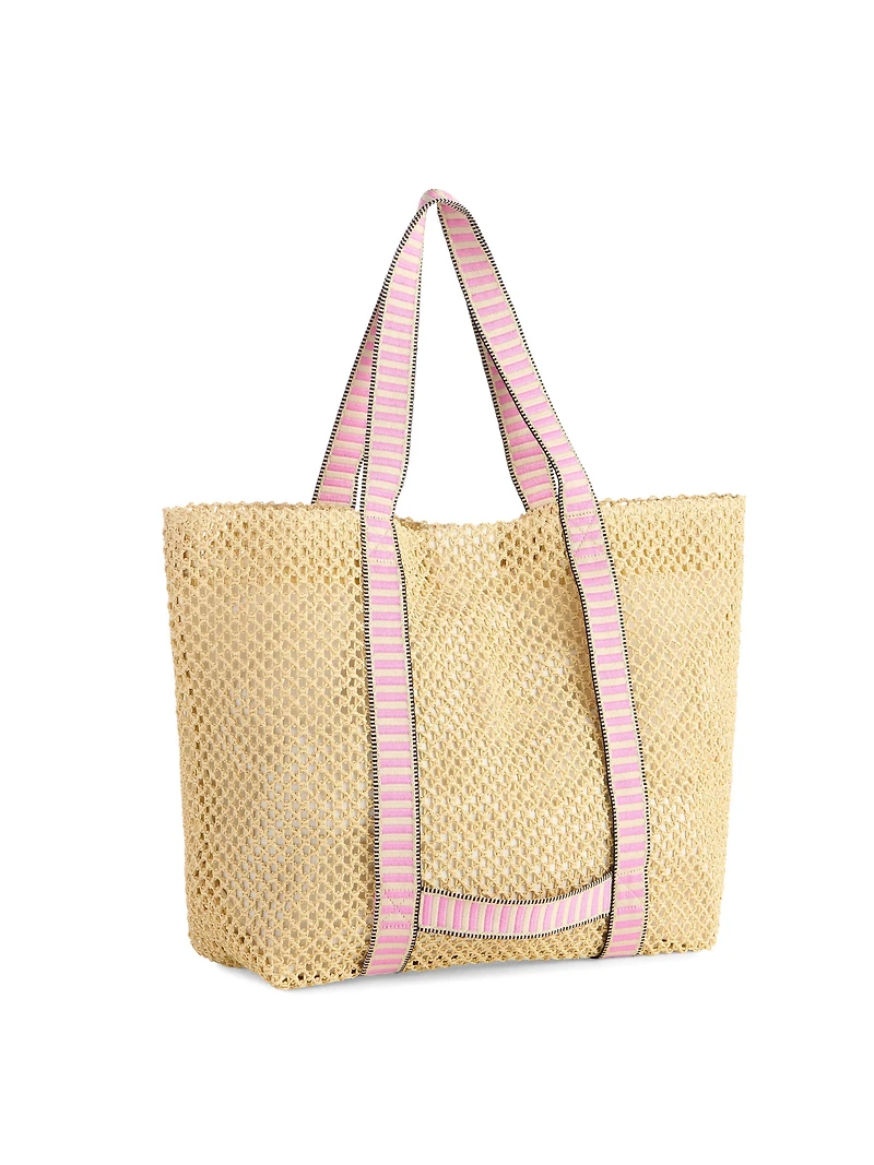 Pink Tote & Hat Set
