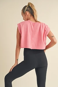 Pink Mineral Wash Tank Top