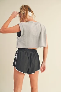Gray Mineral Wash Tank Top