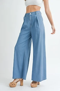 Wide Leg Denim Pants