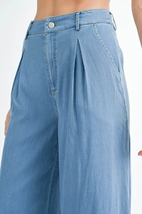 Wide Leg Denim Pants