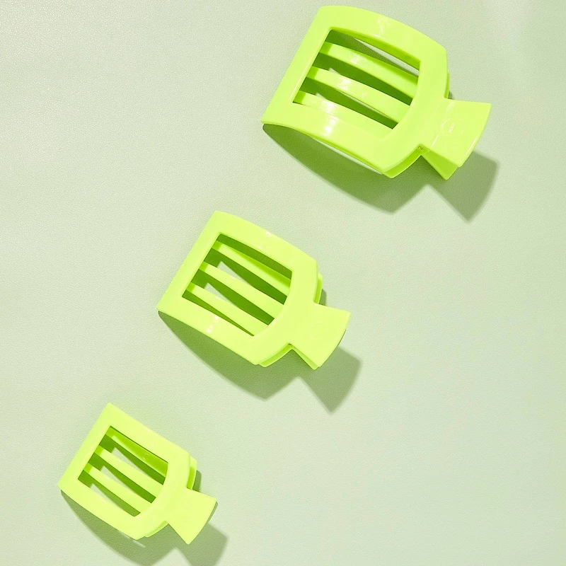 Flat Square Hair Clip | Medium | Summer Brights