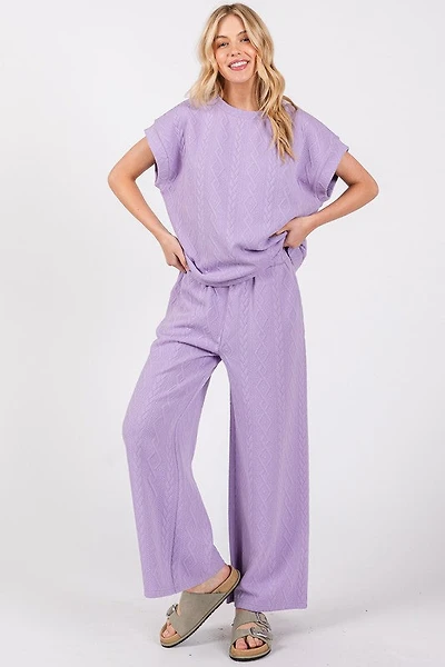 Lilac Top & Pant Set