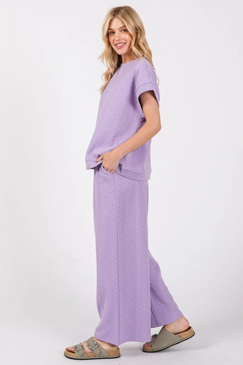 Lilac Top & Pant Set