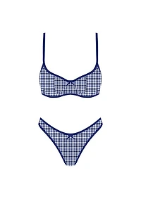 Blue Checker Bikini Set