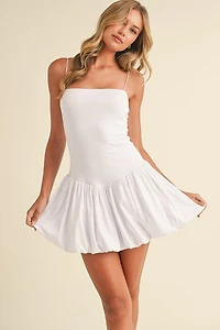 Balloon Skirt Mini Dress