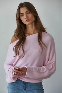 Oversized Pink Knit Sweater
