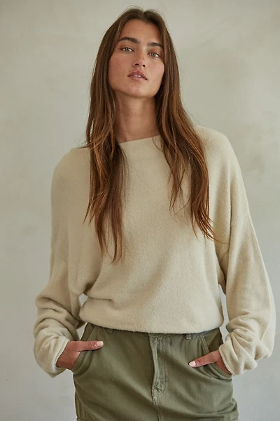 Oversized Cream Knit Sweater