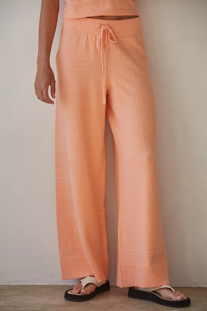Peach Cotton Pants