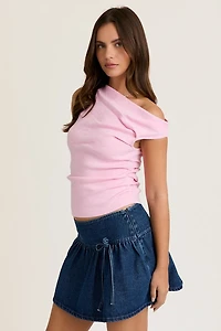 Pink Asymmetrical Top