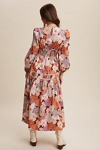 Red Floral Maxi Dress